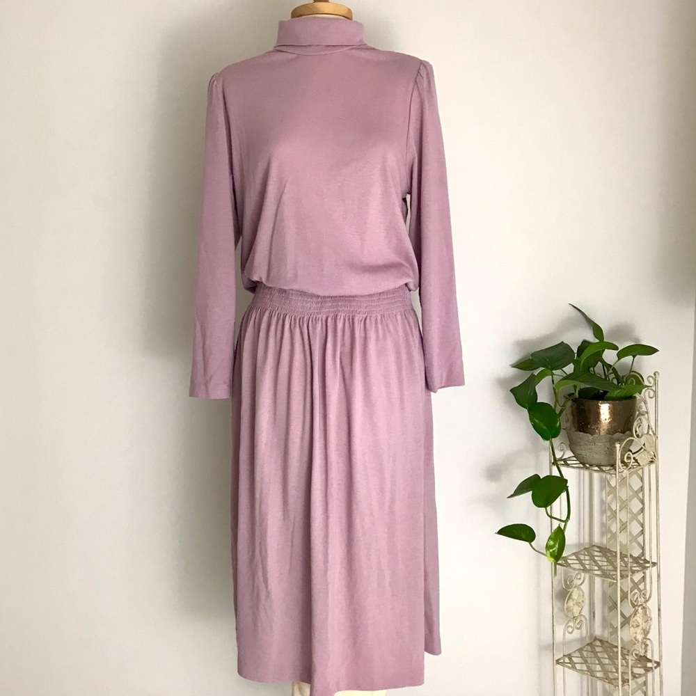 Vintage Drop Waist Midi Jumper Dress